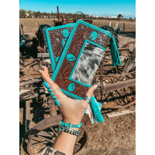 The Turquoise Dreams Wallet a Haute Southern Hyde by Beth Marie Exclusive