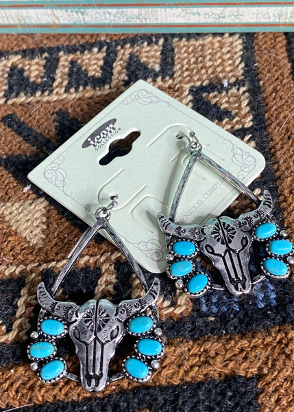 Bull 2025 skull earrings