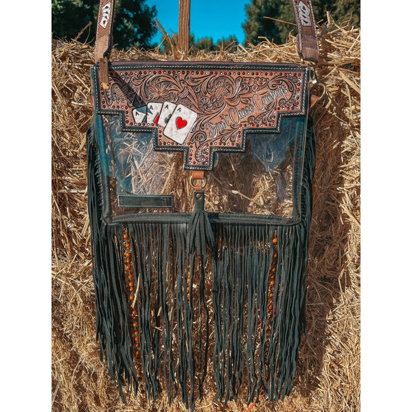 Don’t Chase Cowboys Clear Bag a Haute Southern Hyde by Beth Marie Exclusive
