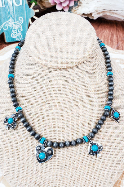 Western Gambler Charm Necklace