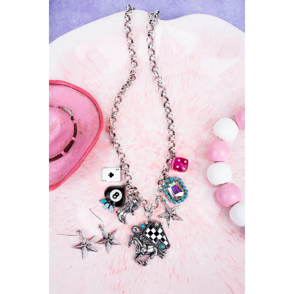 Keep Her Wild Charm Necklace Set