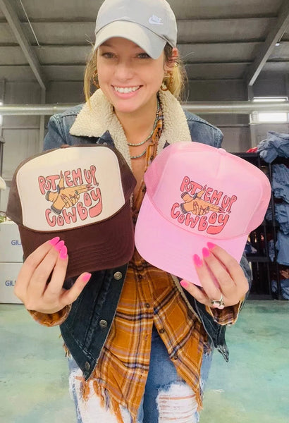 Put Em Up Cowboy Trucker Hats