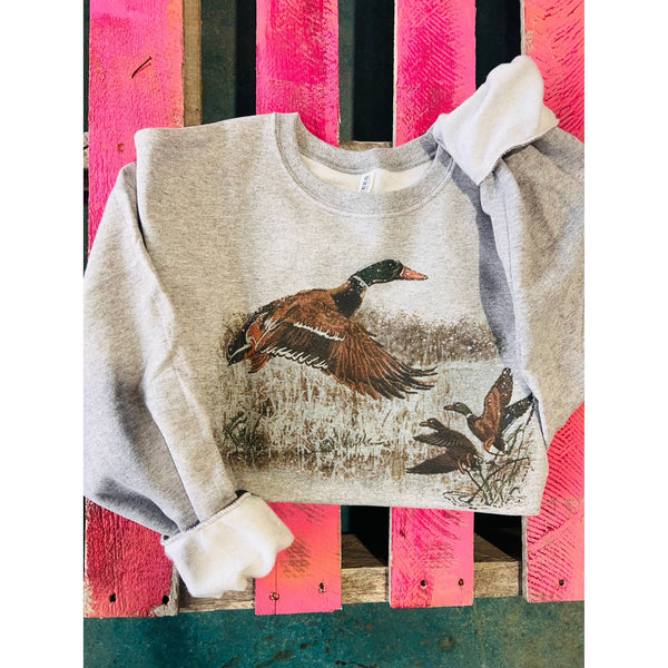 Retro Duck Scene Sweatshirt