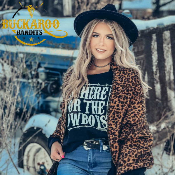 I’m Here For The Cowboys Black Sweatshirt