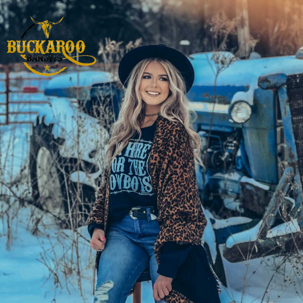 I’m Here For The Cowboys Black Sweatshirt