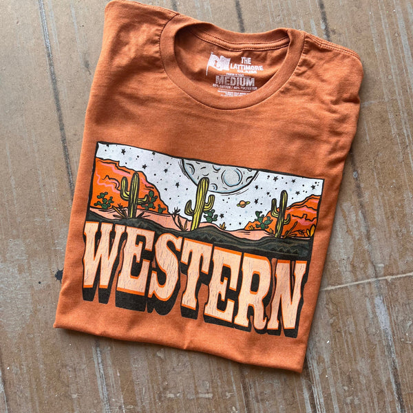 Western Moon Scene Tee