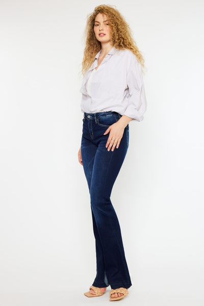 Kancan - Mid Rise Slim Flare Jeans