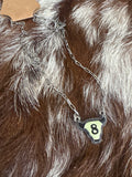 8 Ball Bull Necklace