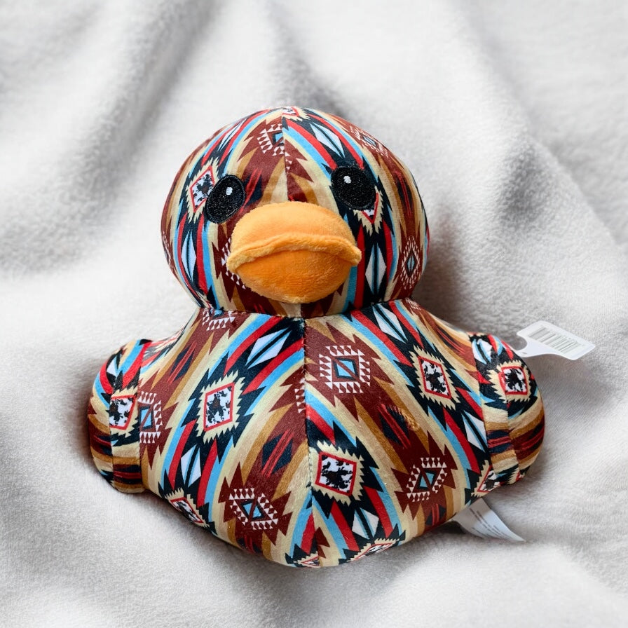 Aztec plush duck -medium farm pal