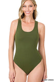 PREMIUM COTTON RACER BACK TANK BODYSUIT~ Multiple Colors