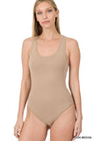 PREMIUM COTTON RACER BACK TANK BODYSUIT~ Multiple Colors