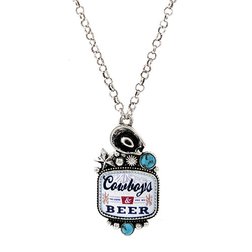 Cowboys & Beer Necklace