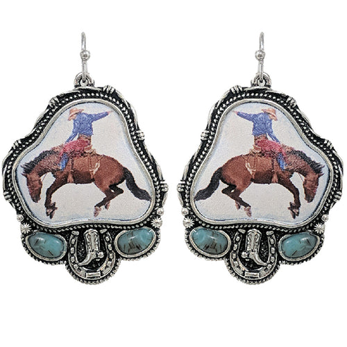 Rodeo Cowboy Earrings