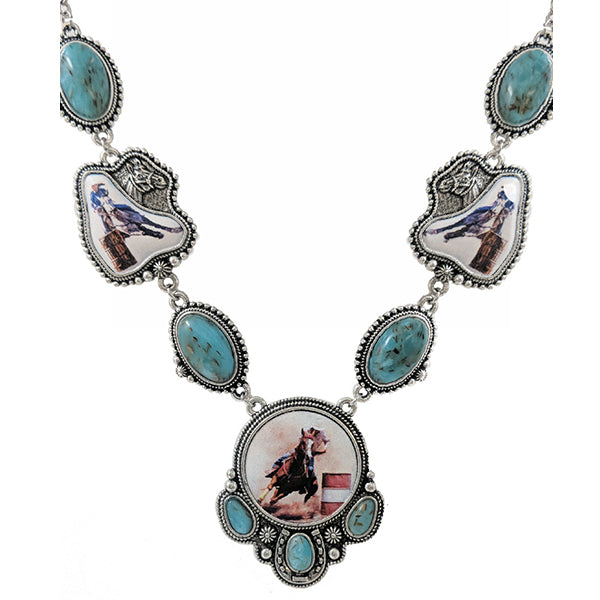 Barrel Racer Stone Necklace