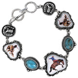 Cowboy Rodeo Charm Bracelet