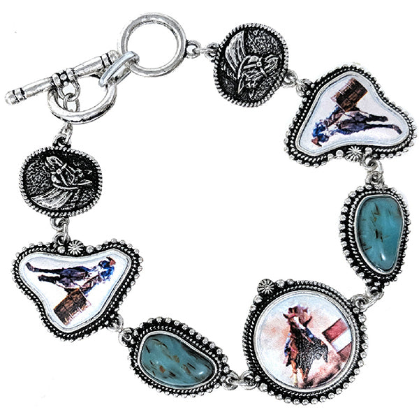 Barrel Racer Charm Bracelet