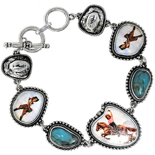 Cowgirls Charm Bracelet