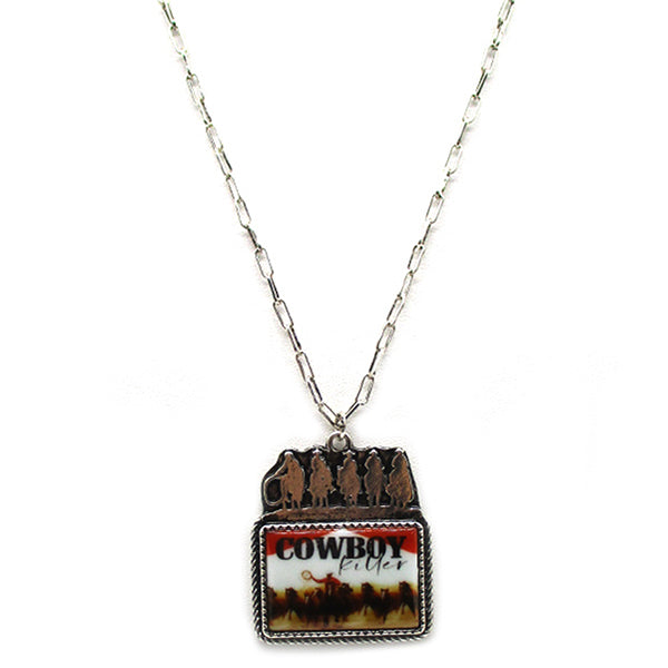 Western Scene Cowboy Killer Necklace