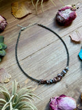 14” Wild Horse Choker – Sterling Silver Pearls