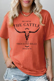 HE OWNS THE CATTLE HEAVY COTTON TEE