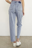 Ainsley High Rise Straight Ankle Jeans
