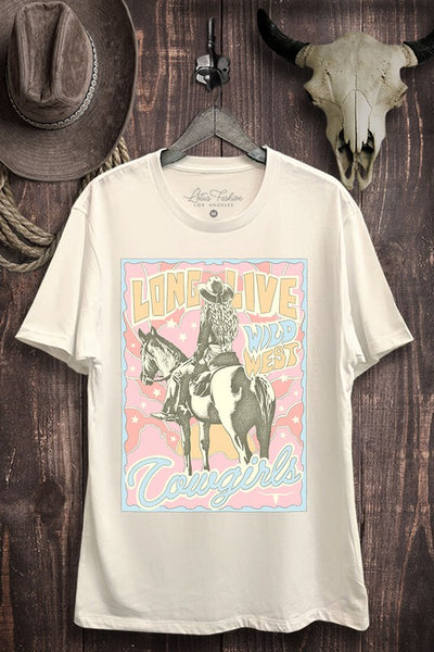 Long Live Cowgirls Graphic Top ~ Multiple Colors