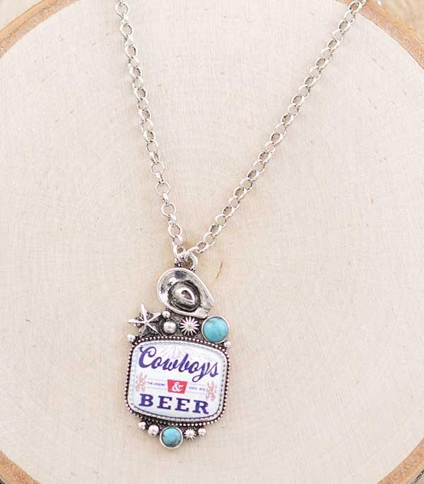 Cowboys & Beer Necklace