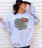 Checkered Spade Cowgirl Sweatshirt