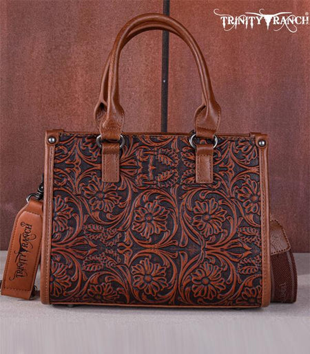 Wrangler Southwestern Pattern Dual Sided Print Canvas Wide Tote ~ Coffee
