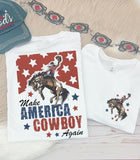 Make America Cowboy Again Double Sided Graphic Tee