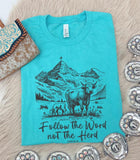 Follow the Word Tee - Sea Green