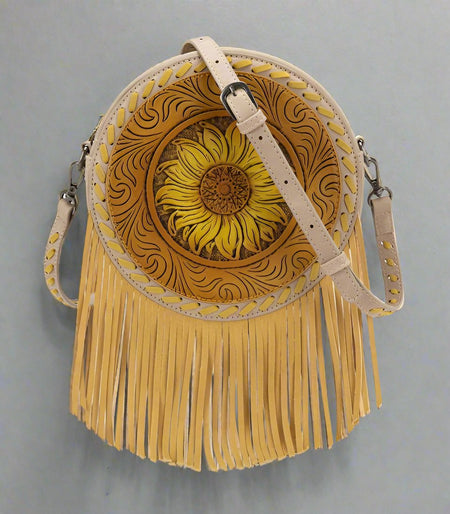 Aztec Fringe Concealed Carry Purse - Orange