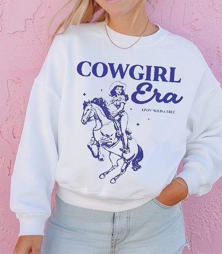 Bull Skull Horseshoe Sweatshirt