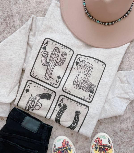 Wild West Card Sweatshirt