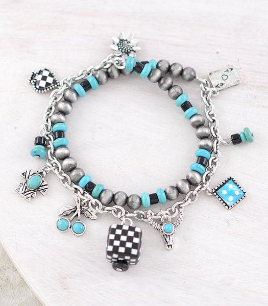 Western Wrap Charm Bracelet