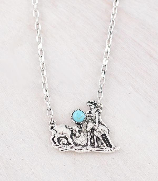 Cowboy Lasso Necklace
