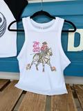 Tired But I Have Goals Cropped Tank