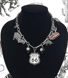 Western Route 66 Charm Necklace