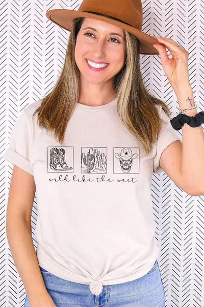 Wild Like The West Western Graphic Tee