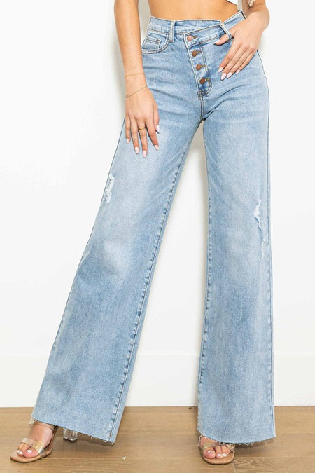 Dana Distressed Dad Jeans