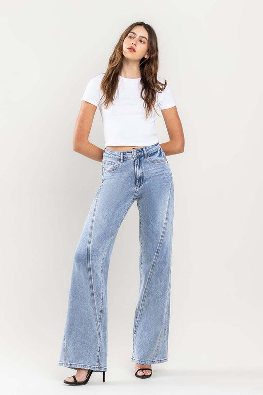 Ultra High Rise Wide Leg Jeans