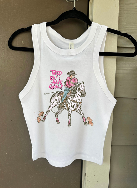 Antisocial Cowgirl Club Cropped Tank