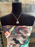 8 Ball Cattle Tag Necklace