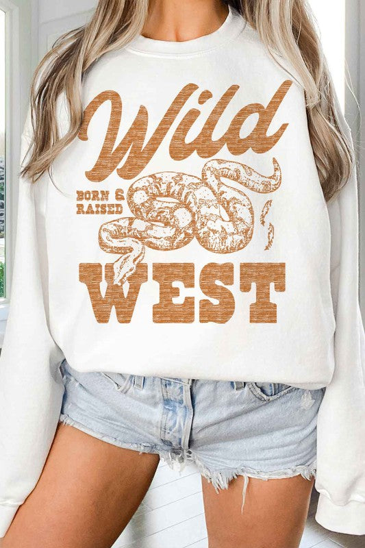 WILD WEST WESTERN COUNTRY OVERSIZED SWEATSHIRT