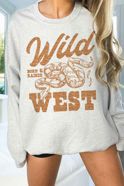 WILD WEST WESTERN COUNTRY OVERSIZED SWEATSHIRT