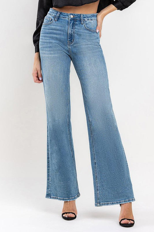 Vervet - High Rise Wide Leg Jeans