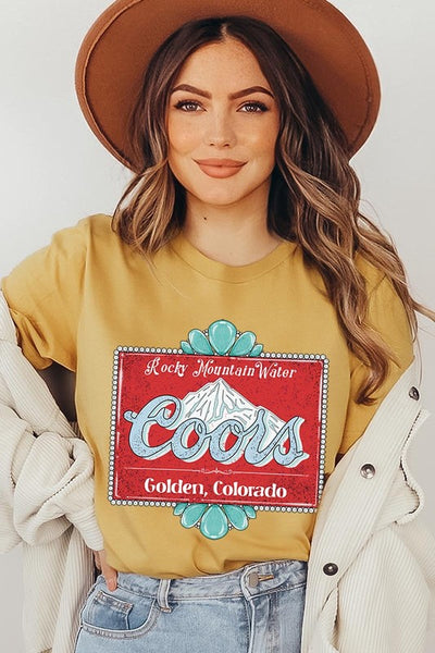 Rocky Mountain Water Vintage Style Tee ~ Multiple Colors