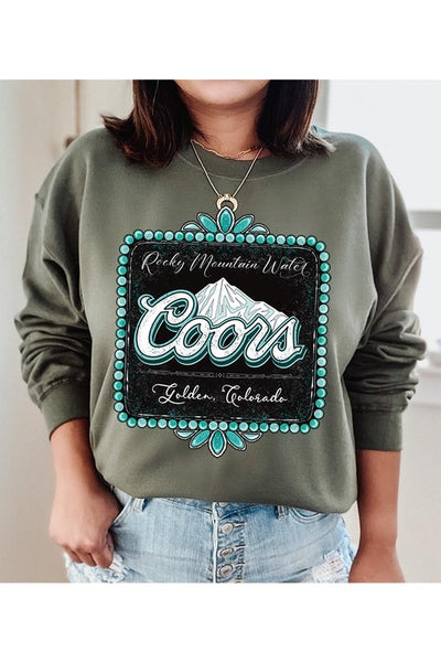 Coors Rocky Mountain Graphic Fleece Sweatshirts