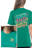 Tequila Drink Front and Back Graphic T Shirts