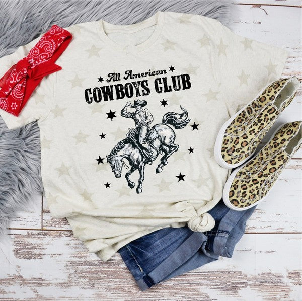 All American Cowboys Club Star Graphic Tee